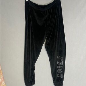 Juicy Couture Black Velour Pants